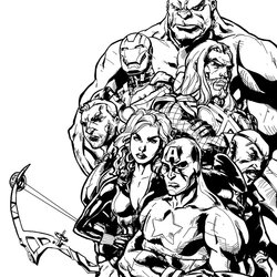 Superlative Avengers Image To Download And Color Kids Coloring Pages Few Details Children For