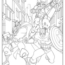 Marvelous Printable The Avengers Coloring Book And Pages