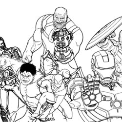 Capital Printable Coloring Pages Avengers Infinity War Page For Kids