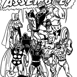 Brilliant Avengers Color Info Assemble Colouring On Awesome Coloring Page
