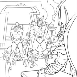 Magnificent Avengers Coloring Pages Print And Color Thor Yet