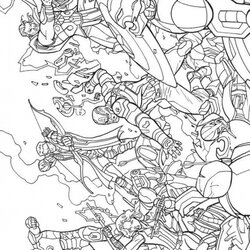 High Quality Avengers Coloring Pages Unite Endgame Mightiest Marvel Superheroes Printable