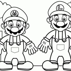 Marvelous Free Print Mario And Luigi Coloring Pages Download Book Library