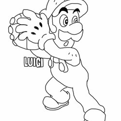 Wizard Free Printable Luigi Coloring Pages For Kids Mario Cartoon Print Cat Bros Power Colouring Super Sheets