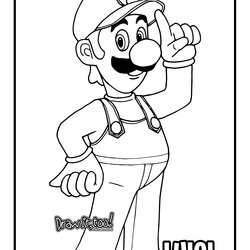 Cool How To Draw Luigi Super Mario Bros Drawing Tutorial It Too Fit