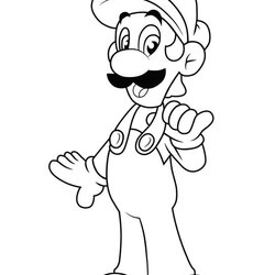 Superlative Super Mario Luigi Coloring Pages Bros Smash Colouring Minion Daisy Kids Sheets