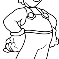 Matchless Luigi Coloring Page