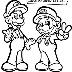 Mario And Luigi Coloring Pages Download Print Online Mansion Kart