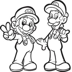 Peerless Free Mario Bros Luigi Coloring Pages Download Super Drawing Printable Paper Kids Boys Party Sheets