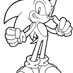 Supreme Get This Free Sonic Coloring Pages Print
