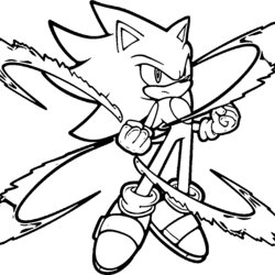 Admirable Sonic Coloring Book Pages
