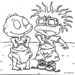 Cartoon Coloring Pages Nickelodeon Color It Cartoons Book