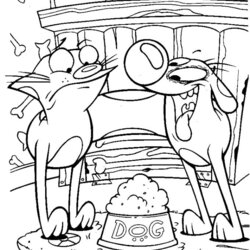 Printable Cartoon Coloring Pages Posted By