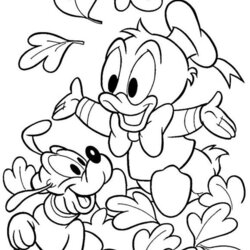 Legit Disney Fall Coloring Pages At Free Printable Duck Donald Baby
