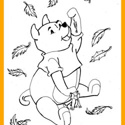 Outstanding Disney Autumn Coloring Pages At Free Printable Fall Color Unbelievable