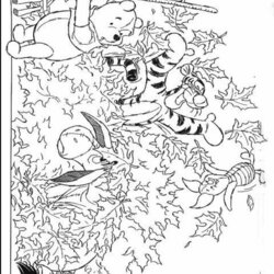 Matchless Disney Fall Coloring Pages For Kids Pooh Mandalas