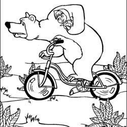 And The Bear Coloring Pages Color Print