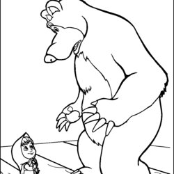 Excellent And The Bear Coloring Pages Color Episodes Print
