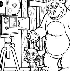 Terrific And The Bear Coloring Pages Kids Activities Colouring