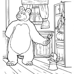 And The Bear Coloring Pages At Free Printable Color