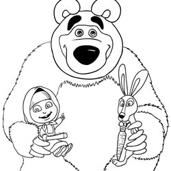 And The Bear Coloring Pages At Free Download Printable