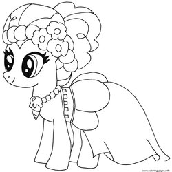 Sterling Pinkie Pie My Little Pony Coloring Page Printable Pages