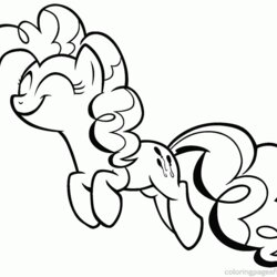 Supreme Pinkie Pie Coloring Pages Home Pony Little Color Popular