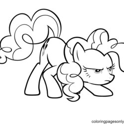 Worthy My Little Pony Pinkie Pie Coloring Page Free Printable Pages