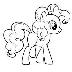 Excellent Pinkie Pie Pony Coloring Pages Home Popular Kids