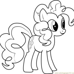 Tremendous Pinkie Pie Coloring Page Free My Little Pony Friendship Is Magic Pages Color Cartoon