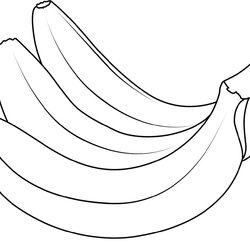 Banana Coloring Page Printable