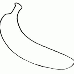 Smashing Free Coloring Pages Banana Download Kids Library Line Popular Fruit