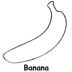 Tremendous Free Printable Preschool Level Coloring Pages Banana Page