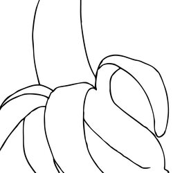 Exceptional Banana Coloring Pages To Download And Print For Free Outline Bananas Template Drawing Kids Fruit