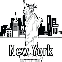 Wonderful New York City Coloring Pages At Free Printable Color Pa