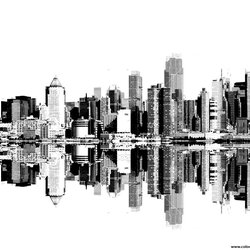 Capital City Coloring New York Adult Pages Printable Skyline Adults Hudson River Print Color Skyscrapers