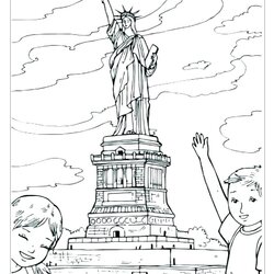 Fine New York City Coloring Pages At Free Printable Jones Skyline Color