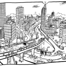 Very Good Tremendous New York City Coloring Page Photo Inspirations Home Streets