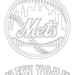 New York City Skyline Coloring Pages At Free Logo Baseball Yankees Printable Chiefs Jets Rangers Print Sport