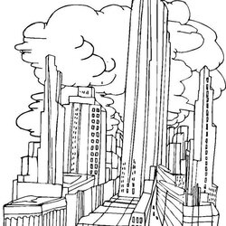 Magnificent New York City Coloring Pages At Free Printable