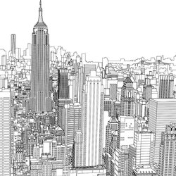 Supreme New York Coloring Pages Home Interior Design City Page