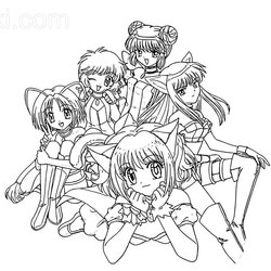 Peerless Girl From Tokyo Mew Coloring Page Free Printable Pages Characters