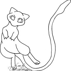 Spiffing Pokemon Mew Coloring Pages At Free Printable Color