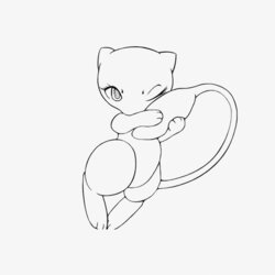 Superb Mew Coloring Pages For Kids And Adults Images Free Pokemon