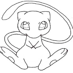 Great Mew Coloring Page Printable