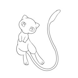 The Highest Standard Free Pokemon Mew Coloring Pages