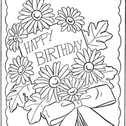 Smashing Free Printable Happy Birthday Coloring Pages For Kids