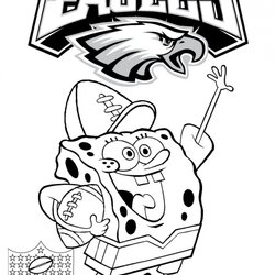 Perfect Get This Kids Printable Football Coloring Pages Online Eagles Philadelphia Sheets Logo Minnie Mouse
