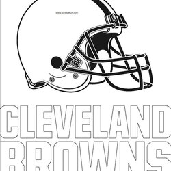 Matchless Free Coloring Pages Printable Browns Vikings Cleveland Sheet