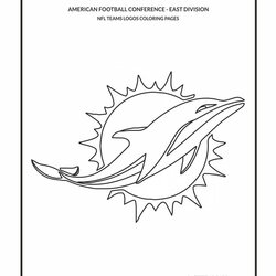 Magnificent Best Teams Logos Coloring Pages Images On American Dolphins Football Logo Miami Team Cool